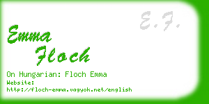 emma floch business card